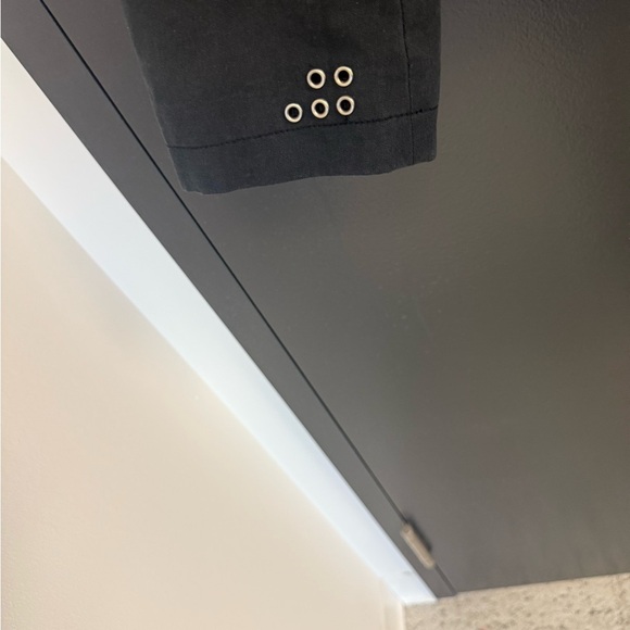 Soia & Kyo L GUC soft black Bomber Jacket with Military-Inspired Design - Picture 6 of 15